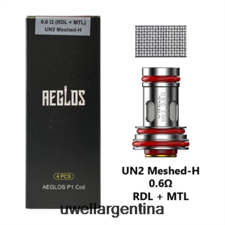 UWELL AEGLOS bobinas | paquete de 4 p1 un2 mallado-h 0.2ohm - UWELL Sabor PDH2VP271