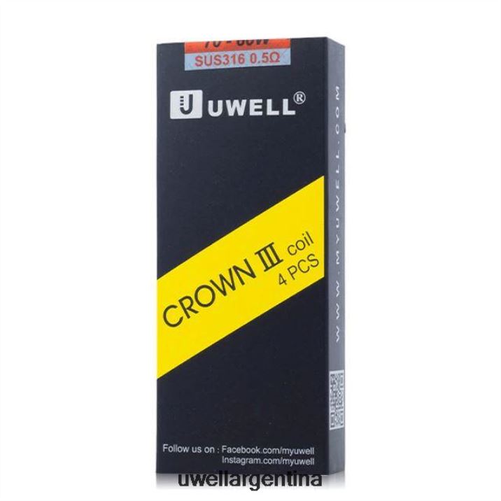 UWELL CROWN 3 bobinas (paquete de 4) 0,5 ohmios - UWELL Vape Disposable PDH2VP93