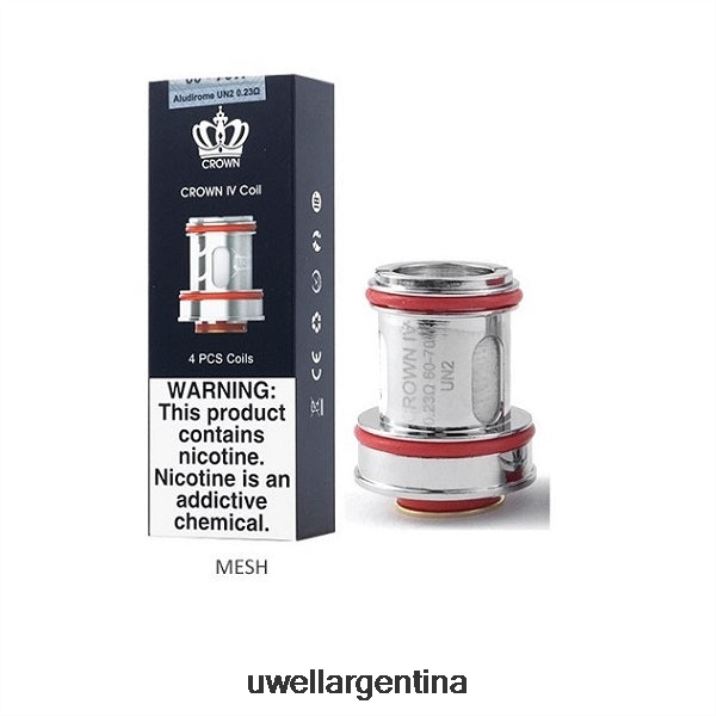 UWELL CROWN 4 bobinas de repuesto (paquete de 4) un2 doble malla 0.23ohm - UWELL Vape Price PDH2VP184