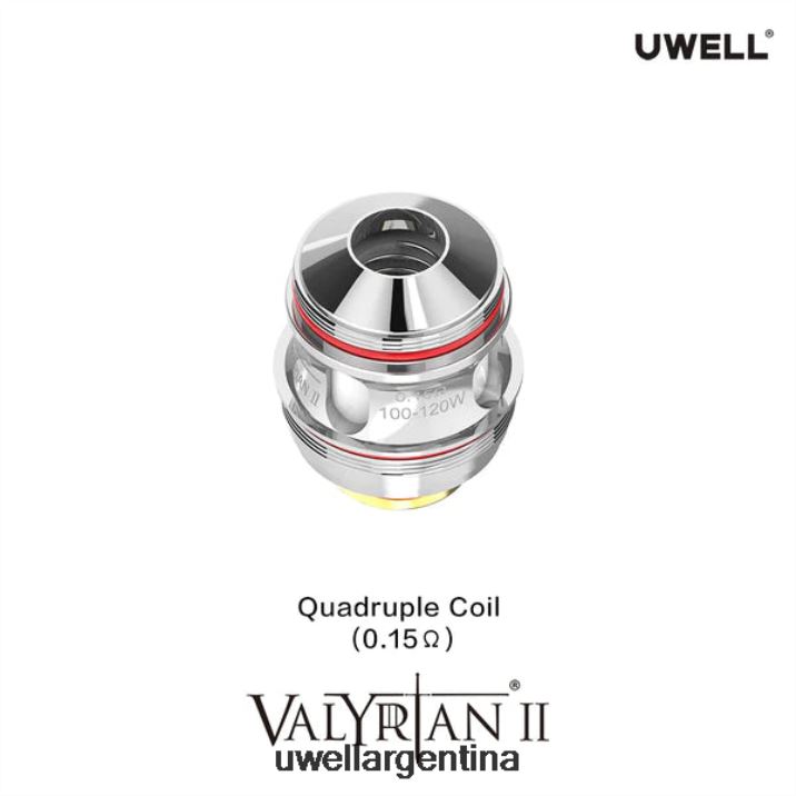 UWELL VALYRIAN 2 bobinas de repuesto (paquete de 2) cuádruple 0.15ohm - UWELL Sabor PDH2VP31