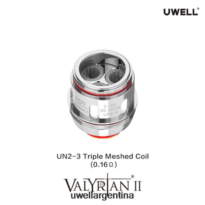 UWELL VALYRIAN 2 bobinas de repuesto (paquete de 2) un2-3 triple malla 0.16ohm - UWELL Online Shop PDH2VP30