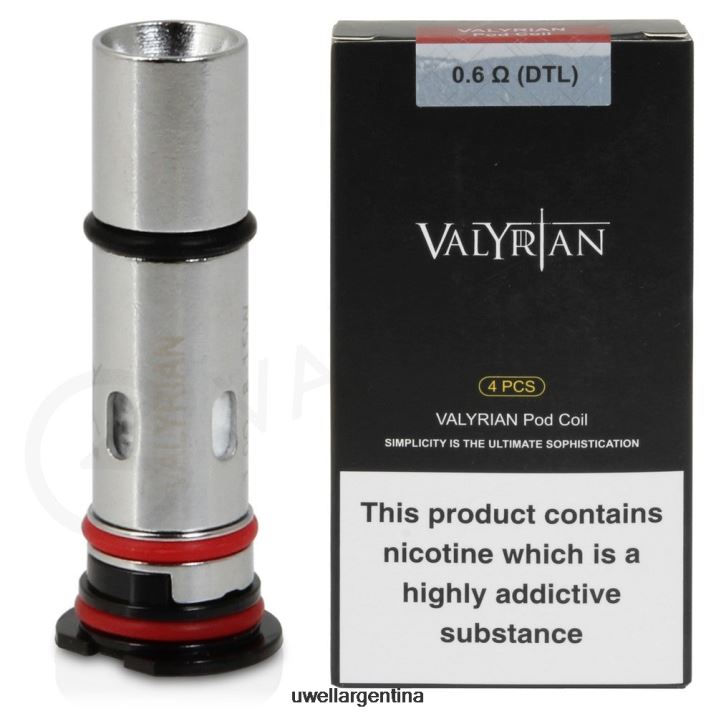 UWELL VALYRIAN bobinas de repuesto de cápsulas (paquete de 4) 0.6ohm dtl - UWELL Vape Price PDH2VP34