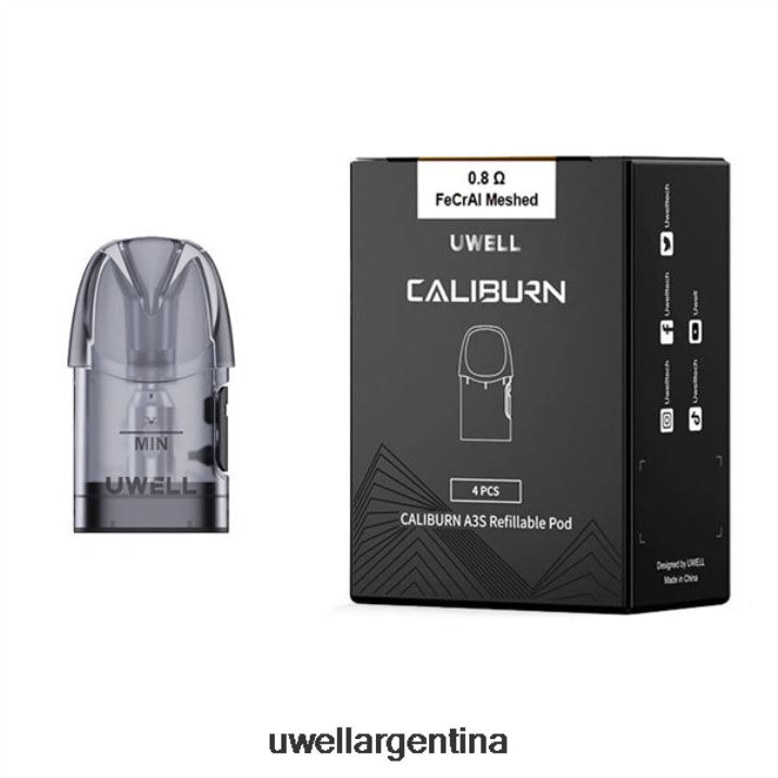 UWELL CALIBURN A3 vainas de repuesto | paquete de 4 0,8 ohmios 2 - UWELL Precio PDH2VP19