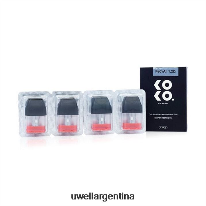 UWELL CALIBURN KOKO vainas (paquete de 4) 1,2 ohmios - Vaper UWELL Precio PDH2VP95